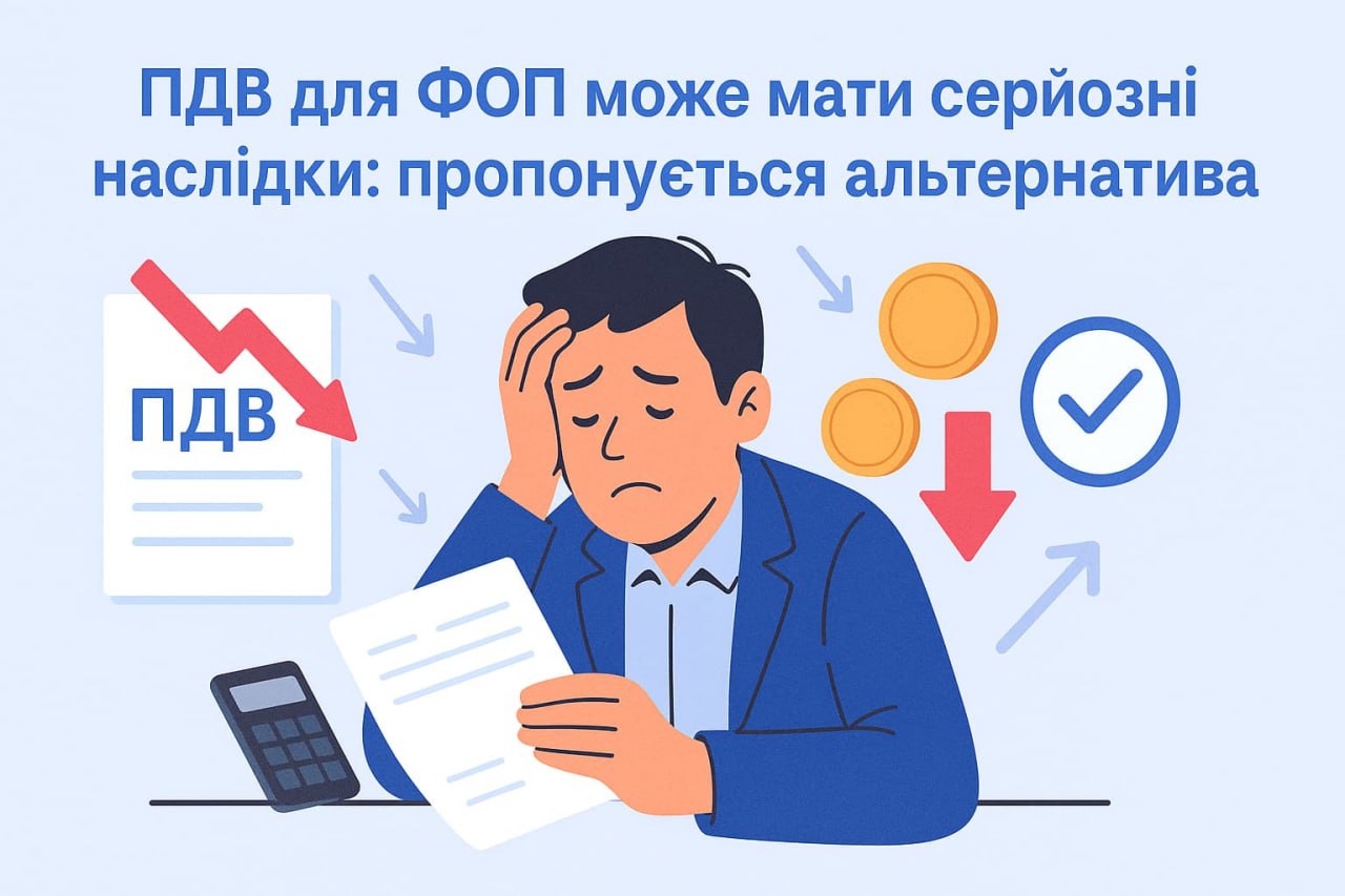 ПДВ для ФОП може мати серйозні наслідки: пропонується альтернатива ПДВ для ФОП може мати серйозні наслідки: пропонується альтернатива