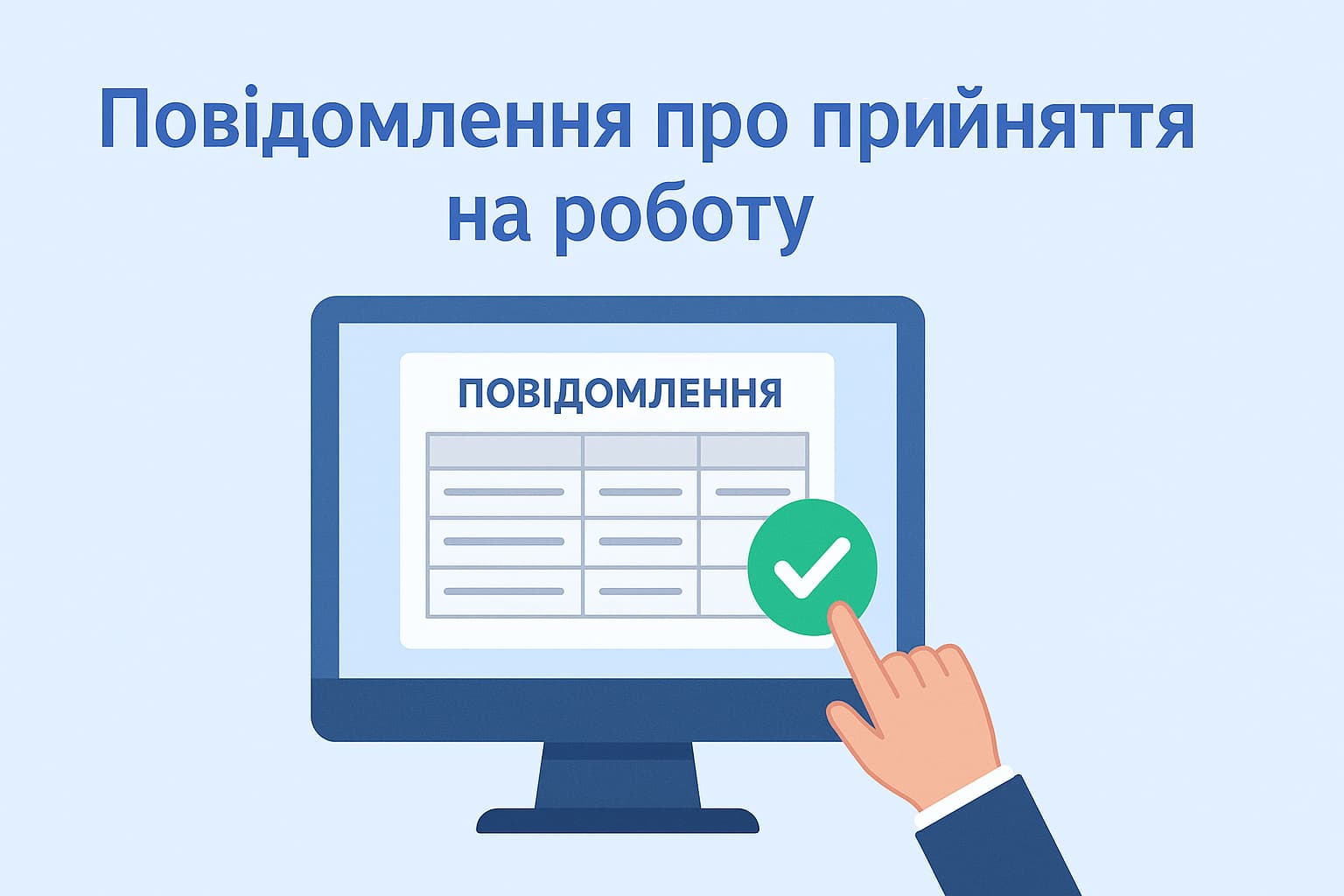 Повідомлення про прийняття на роботу: чи все ви робите правильно?