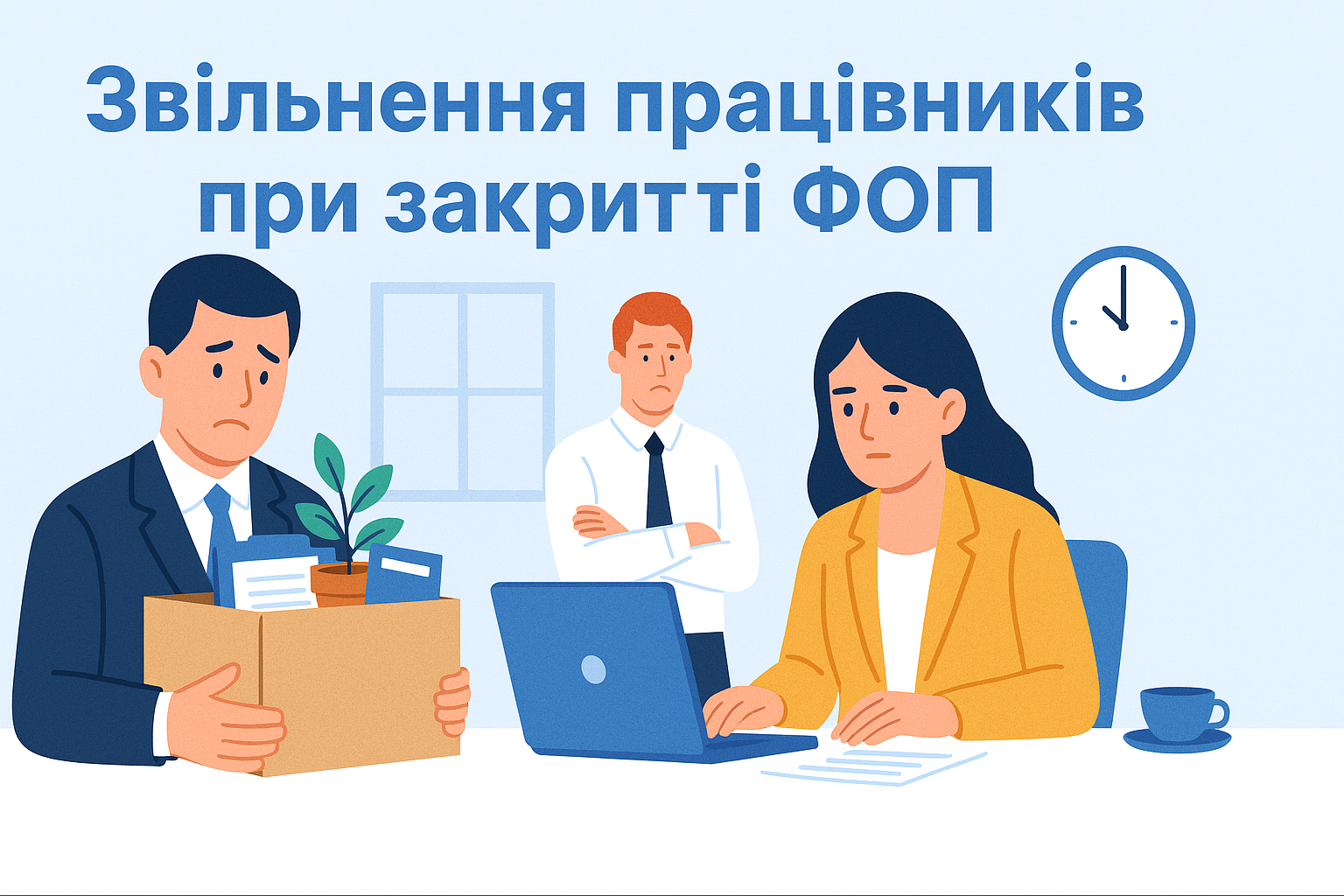 Звільнення працівників при закритті ФОП: порядок і нюанси