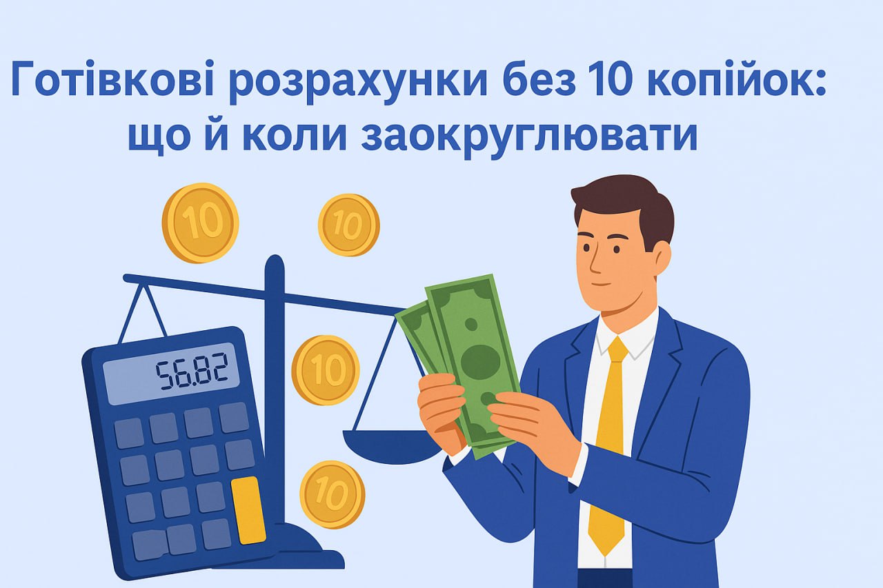 Готівкові розрахунки без 10 копійок: що й коли заокруглювати