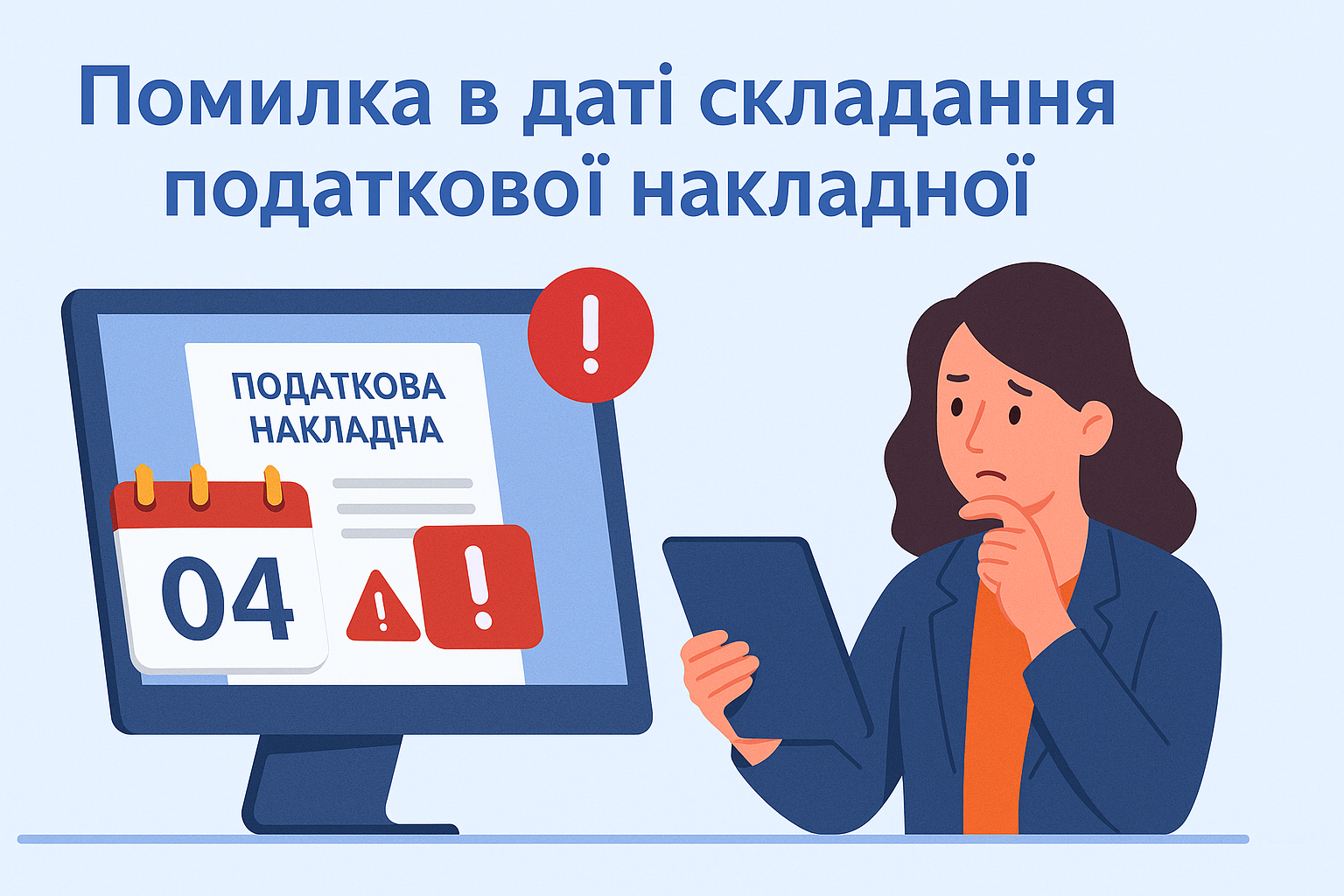 Помилка в даті складання податкової накладної 