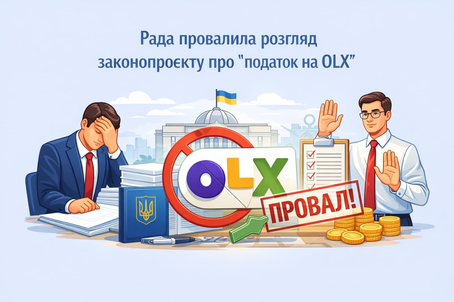 Рада провалила голосування щодо «податку на OLX»