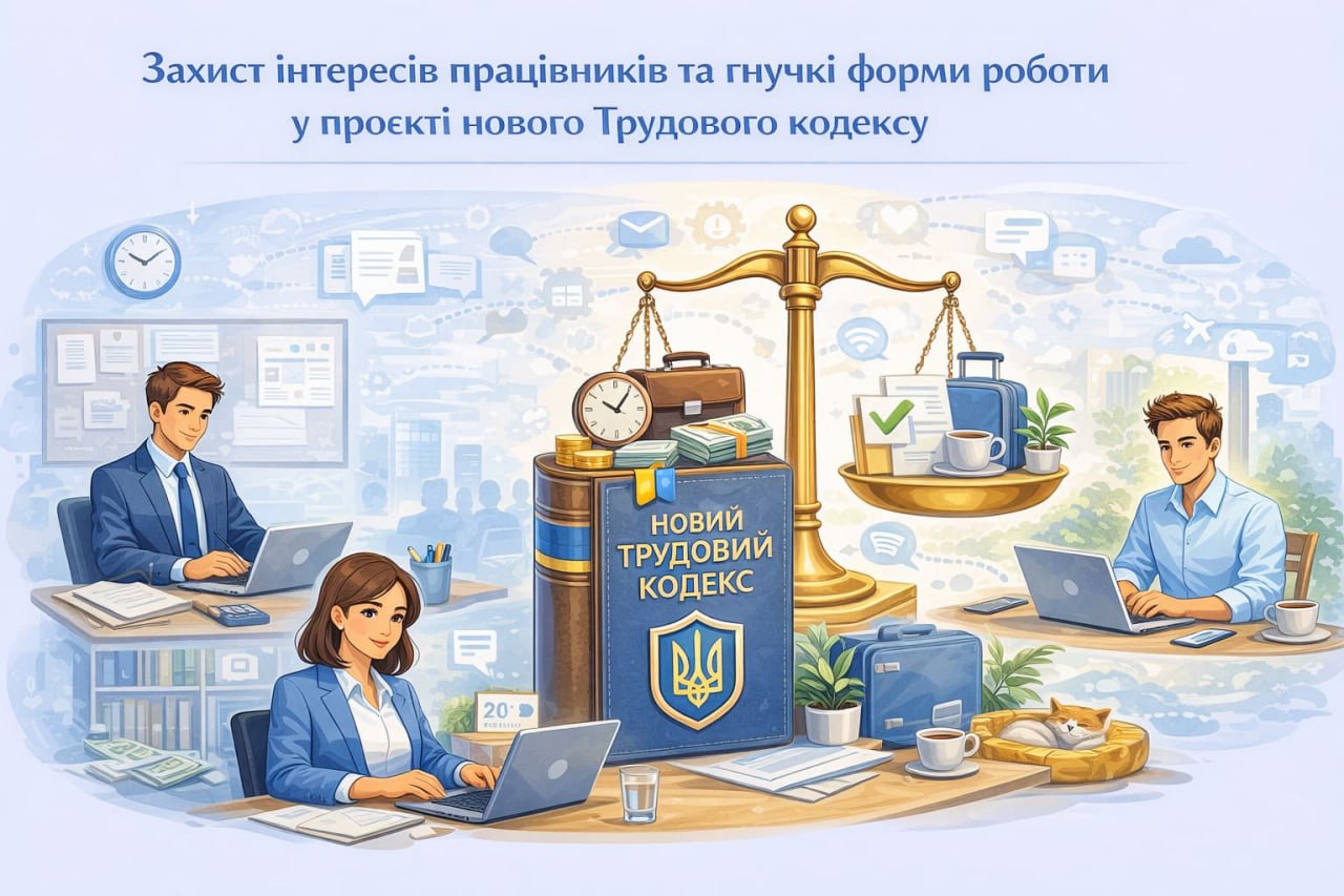 Захист інтересів працівників та гнучкі форми роботи у проєкті нового Трудового кодексу Захист інтересів працівників та гнучкі форми роботи у проєкті нового Трудового кодексу