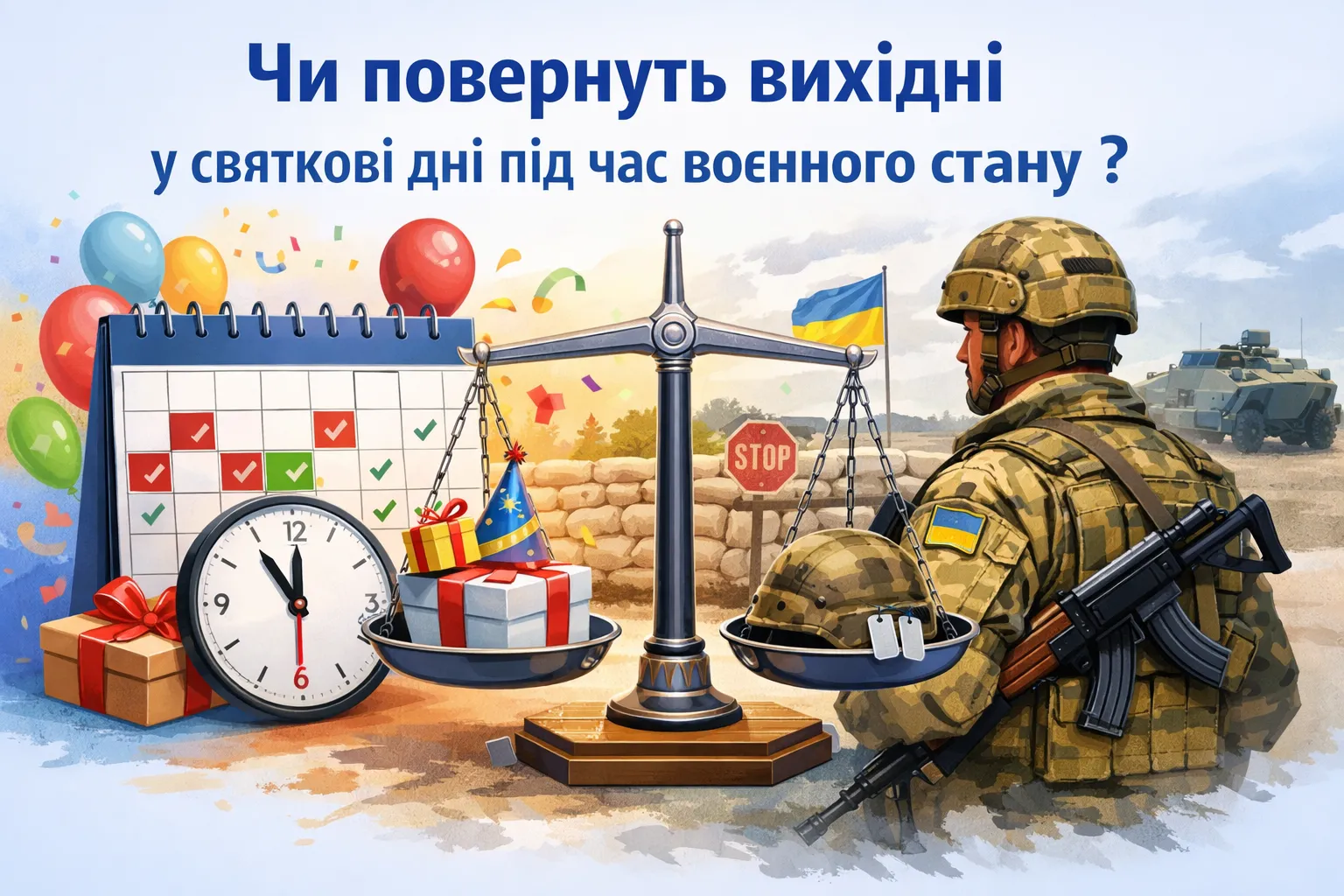 Чи повернуть офіційні вихідні у святкові дні під час воєнного стану?