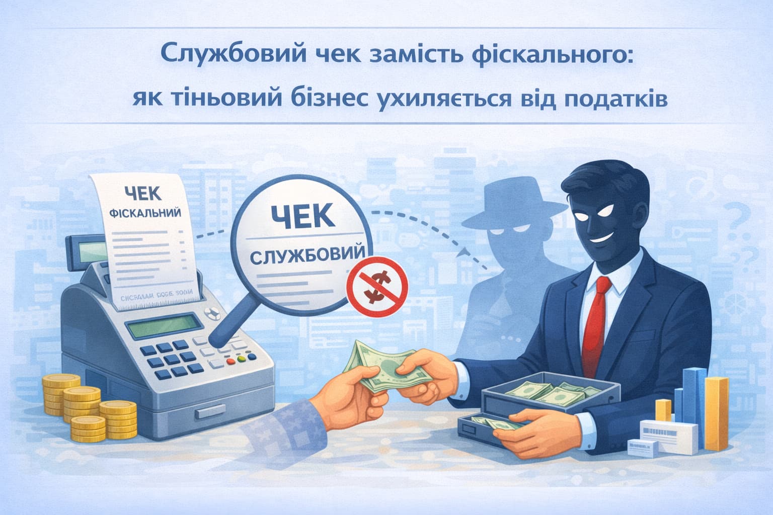 Службовий чек замість фіскального: як тіньовий бізнес ухиляється від податків