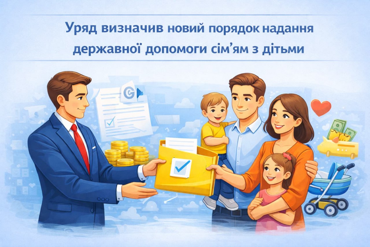 Уряд визначив новий порядок надання державної допомоги сім’ям з дітьми