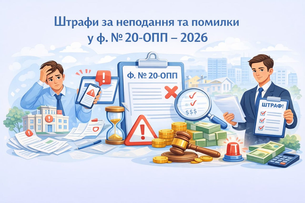 Штрафы за неподачу и ошибки в ф. № 20-ОПП – 2026