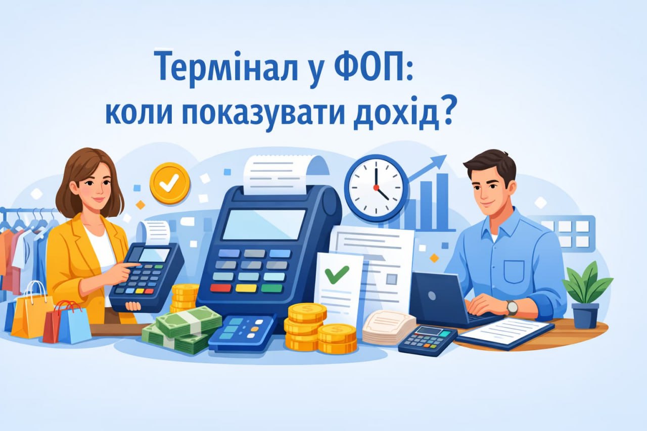 Терминал у ФЛП: когда показывать доход?