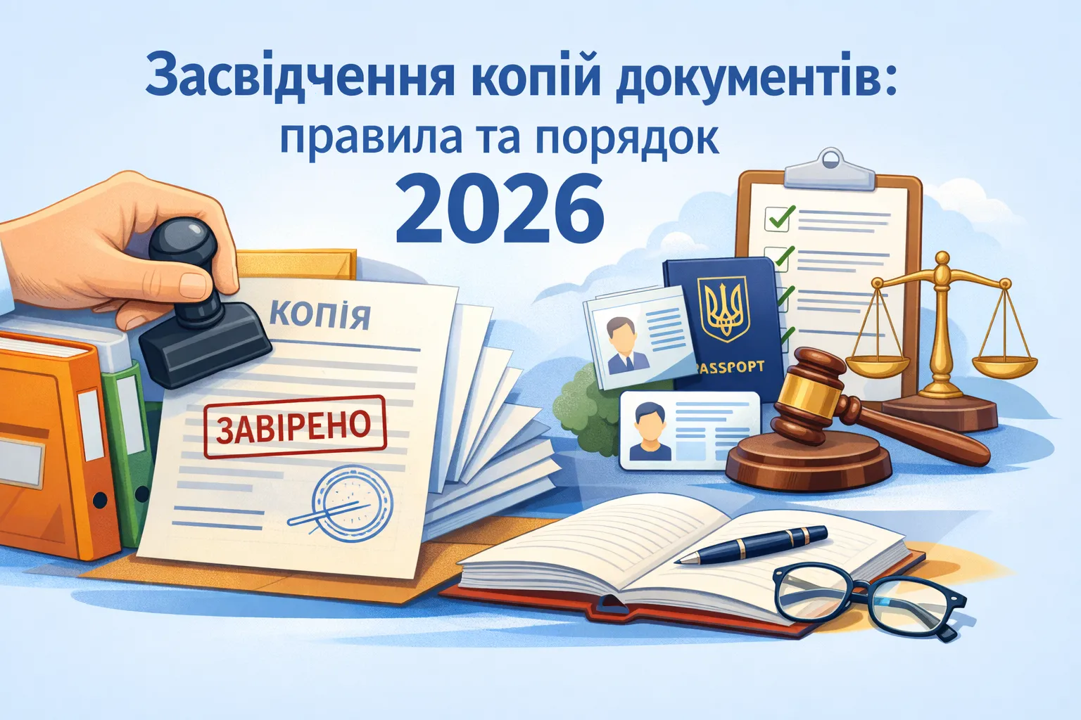 Засвідчення копій документів: правила та порядок оформлення - 2026 Засвідчення копій документів: правила та порядок оформлення - 2026